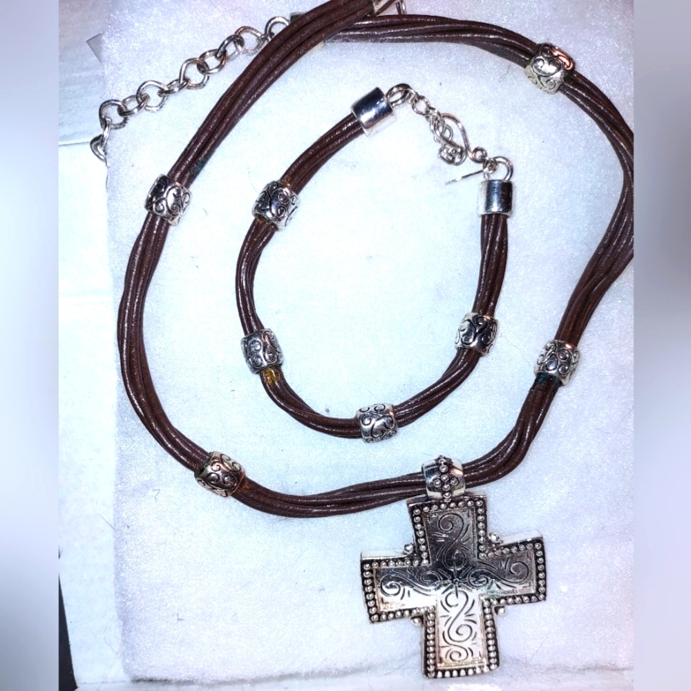 PD Cheyenne Leather Bracelet & Necklace